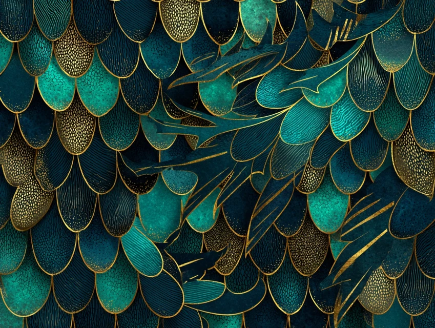 MidJourney’s Best Iridescent Dragon Scale Pattern Generator? - v7.0 - Image 2