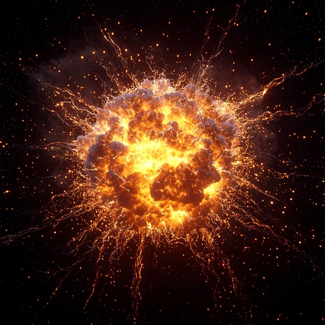 Midjourney v5.2 vs v6.1 vs v7.0: Explosion Rendering Evolution - v6.1 - Image 2