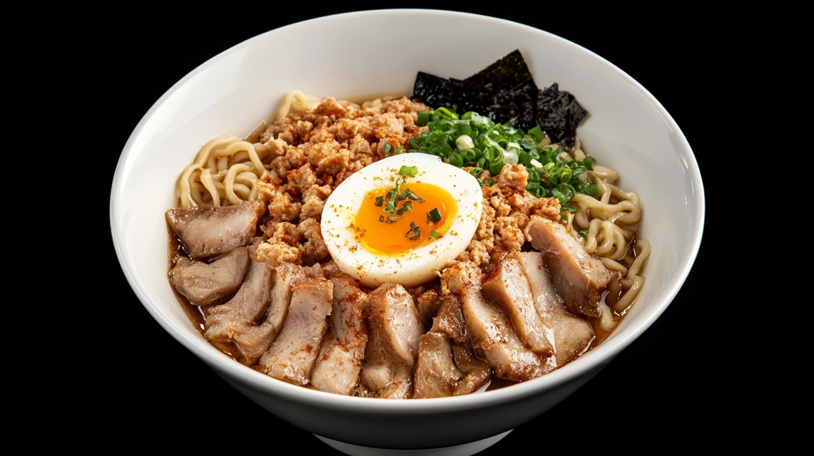 Best Midjourney Spicy Pork Ramen Stock Images: v5.2-v7.0 - v6.1 - Image 2