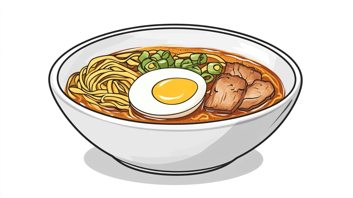 Best Midjourney Spicy Pork Ramen Stock Images: v5.2-v7.0 - v6.1 - Image 3