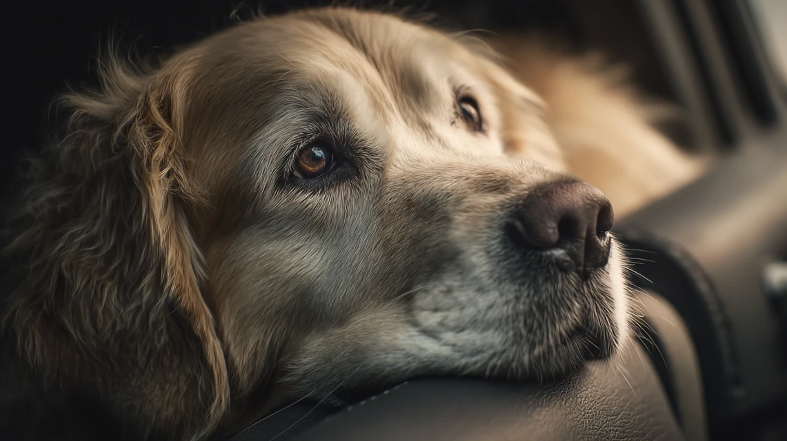 MJ v5-v7: Realistic Golden Retriever Car Photography Test - v7.0 - Image 4