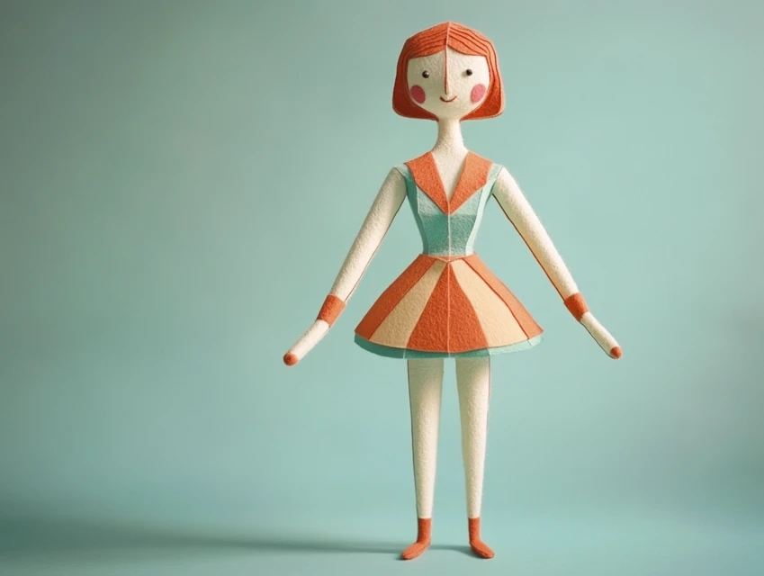 1970s Felt Toys: Midjourney v5.2-v7.0 AI Test - v6.1 - Image 3