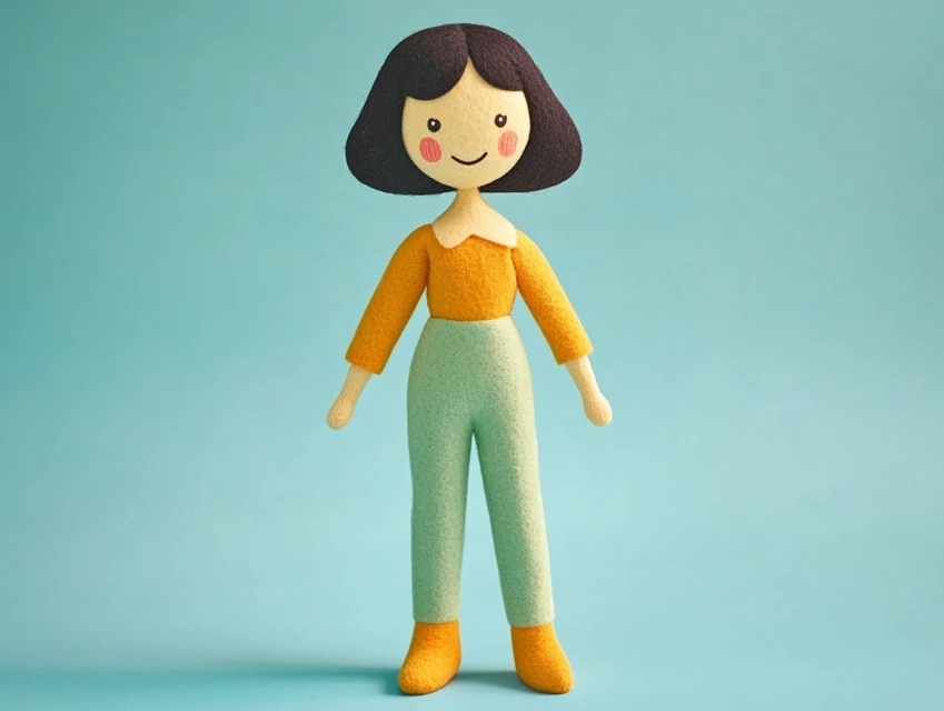 1970s Felt Toys: Midjourney v5.2-v7.0 AI Test - v6.1 - Image 2