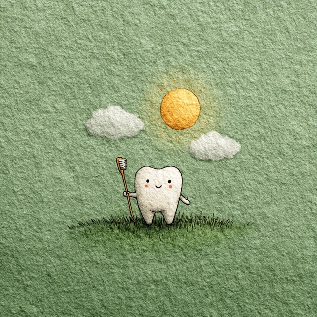 Cute Cartoon Tooth Illustration: MidJourney Version Showdown - v7.0 - Image 2
