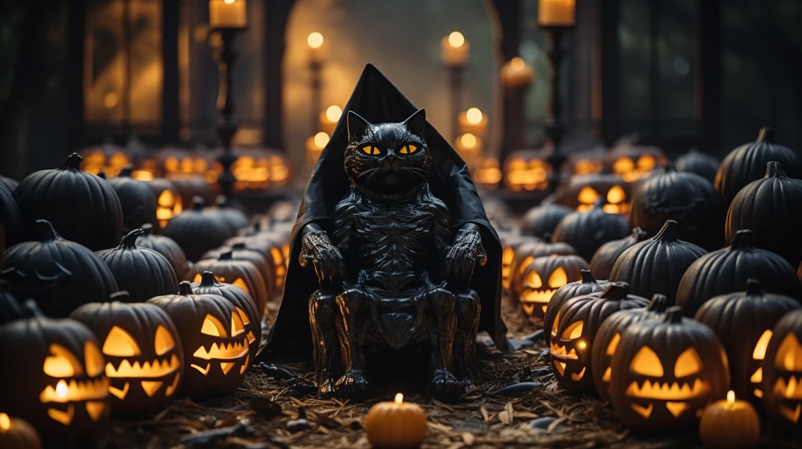 MidJourney Evolution: Halloween Porch Decorations Compared - v5.2 - Image 2