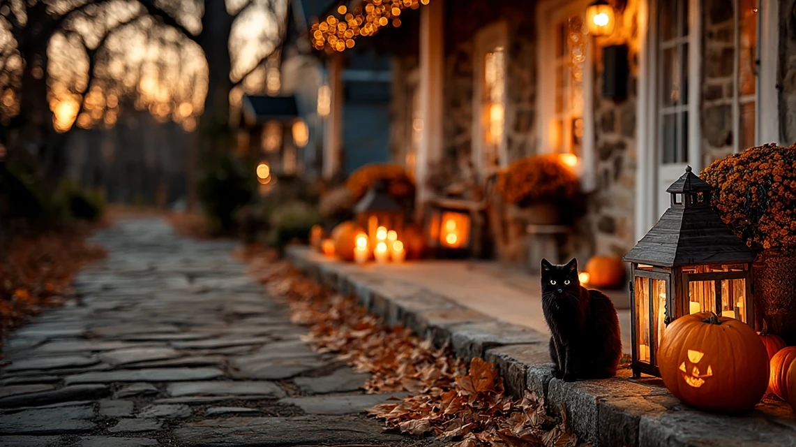 MidJourney Evolution: Halloween Porch Decorations Compared - v7.0 - Image 3