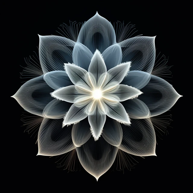 Parametric Flower Generative Art: Midjourney v5.2-v7.0 - v5.2 - Image 3