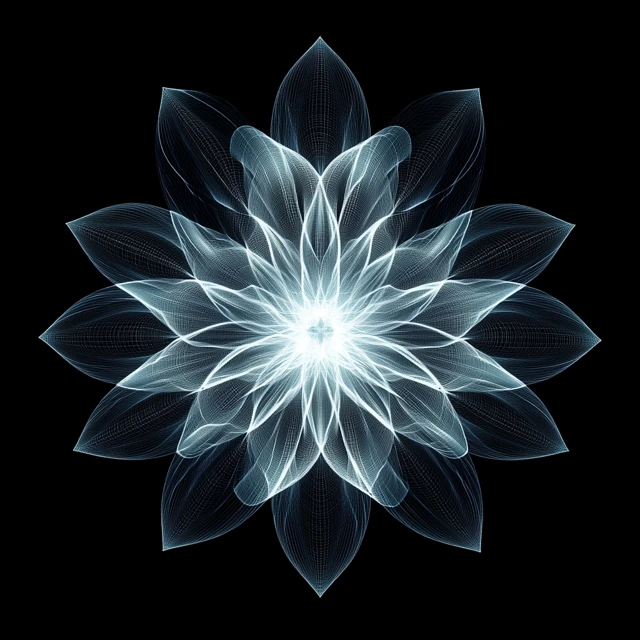 Parametric Flower Generative Art: Midjourney v5.2-v7.0 - v6.1 - Image 4