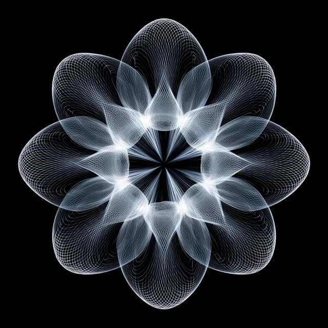 Parametric Flower Generative Art: Midjourney v5.2-v7.0 - v7.0 - Image 4