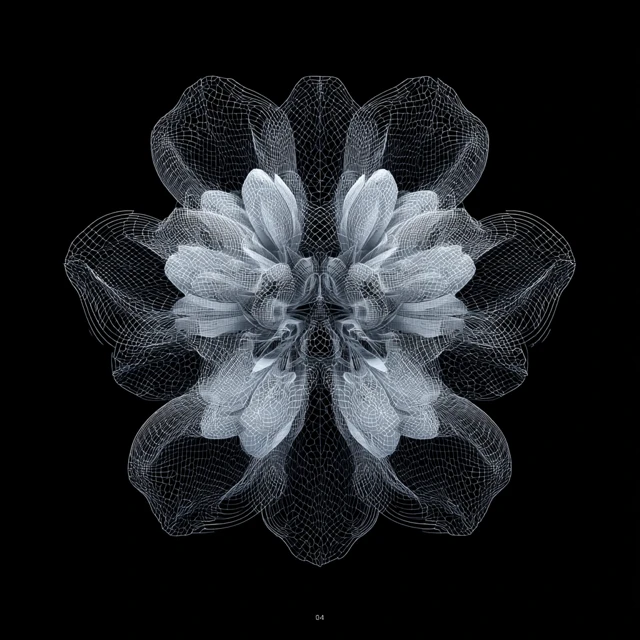 Parametric Flower Generative Art: Midjourney v5.2-v7.0 - v7.0 - Image 3