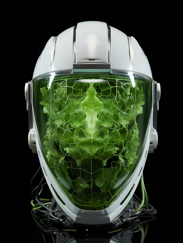 Bionic Plant Helmet Design Evolution: MidJourney v5-v7 - v5.2 - Image 3