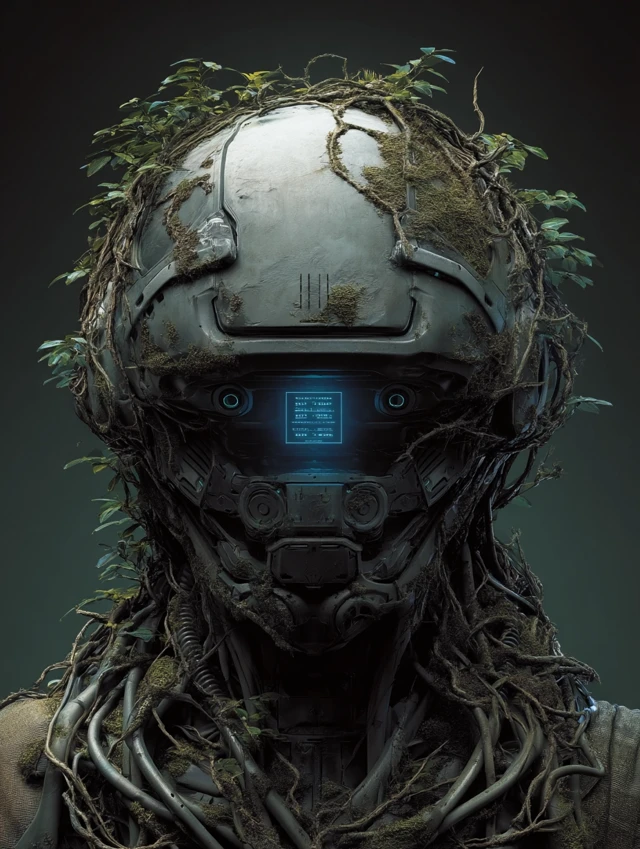 Bionic Plant Helmet Design Evolution: MidJourney v5-v7 - v7.0 - Image 2