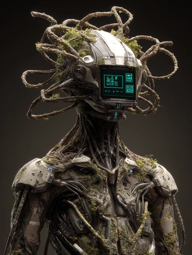 Bionic Plant Helmet Design Evolution: MidJourney v5-v7 - v7.0 - Image 4