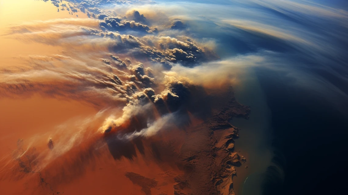 Apocalyptic Earth Satellite View: Midjourney v5.2-v7.0 Test - v5.2 - Image 3