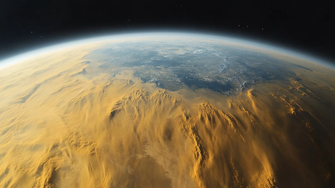 Apocalyptic Earth Satellite View: Midjourney v5.2-v7.0 Test - v6.1 - Image 3