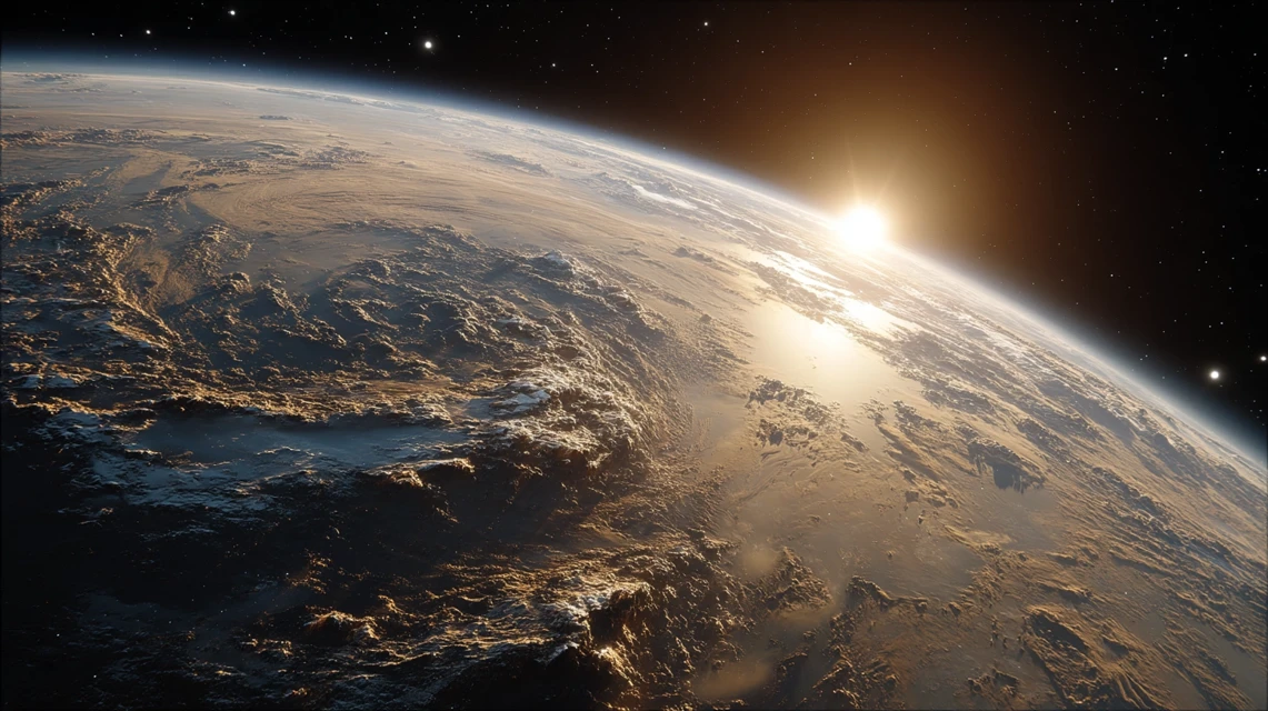 Apocalyptic Earth Satellite View: Midjourney v5.2-v7.0 Test - v7.0 - Image 4