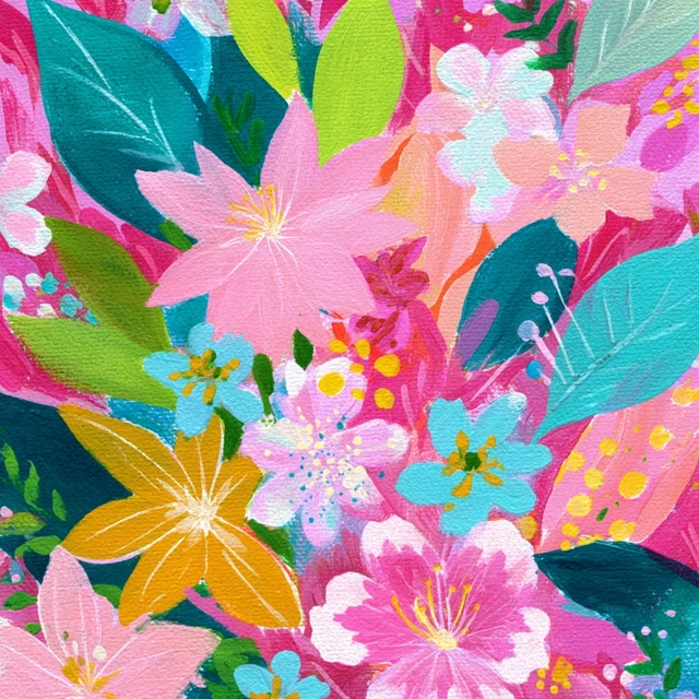 Midjourney: Create Lilly Pulitzer Style AI Floral Art - v7.0 - Image 2