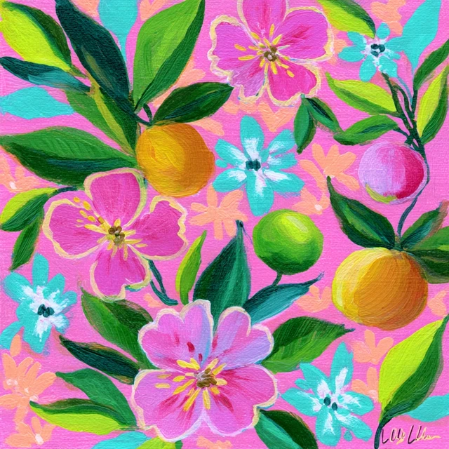 Midjourney: Create Lilly Pulitzer Style AI Floral Art - v7.0 - Image 3