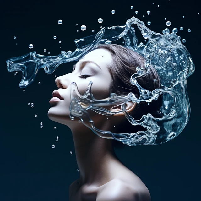 Water and Ice Portrait Art: Midjourney v5.2 to v7.0 Evolution - v5.2 - Image 2