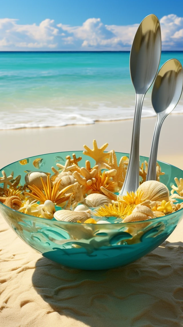 Midjourney Beach Utensil Illusions: Evolution Across Versions - v5.2 - Image 3