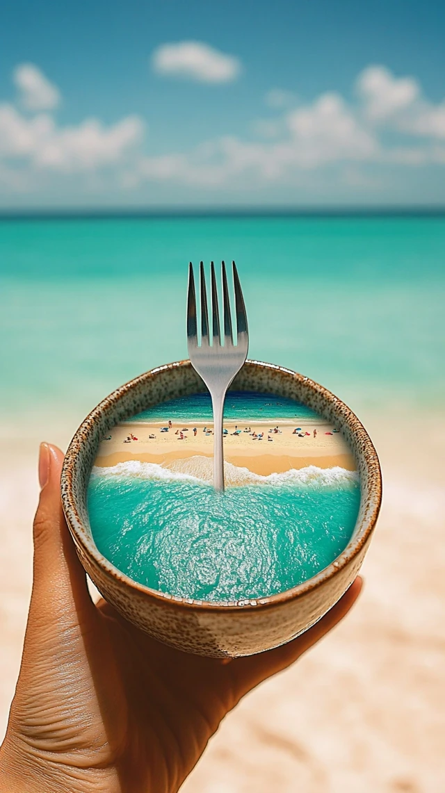 Midjourney Beach Utensil Illusions: Evolution Across Versions - v6.1 - Image 4