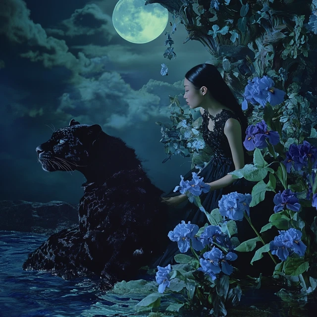 Moonlit Surrealism: Tim Walker Style Evolution in MidJourney - v6.1 - Image 4