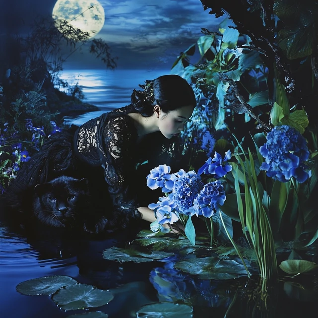 Moonlit Surrealism: Tim Walker Style Evolution in MidJourney - v6.1 - Image 3