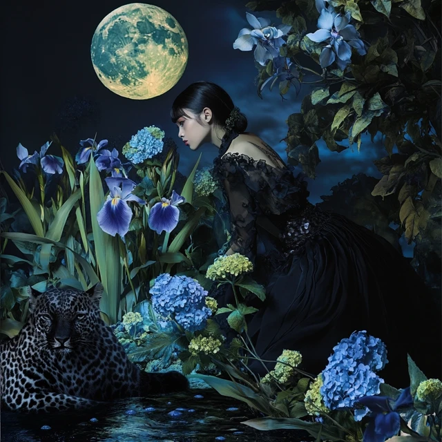 Moonlit Surrealism: Tim Walker Style Evolution in MidJourney - v6.1 - Image 2