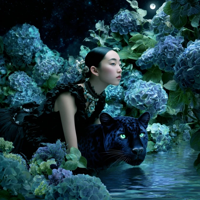 Moonlit Surrealism: Tim Walker Style Evolution in MidJourney - v7.0 - Image 3