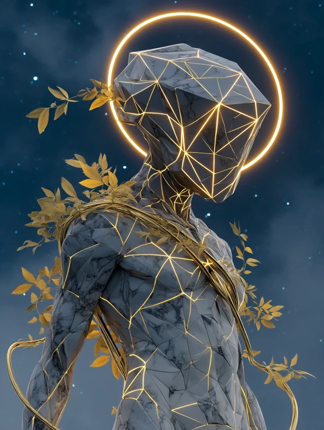 Biomechanical Divine Art: MidJourney V5 to V7 Evolution - v7.0 - Image 2