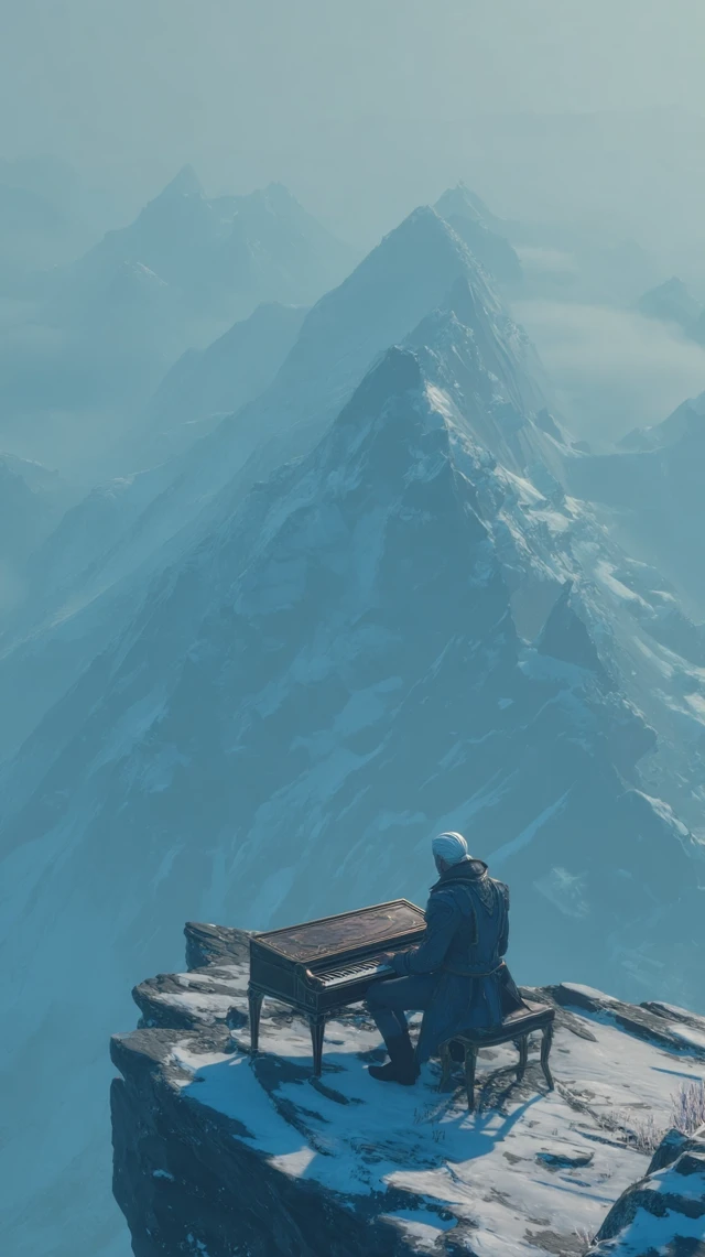 Cyberpunk Mountain Musicians: MidJourney V5-V7 Compared - v7.0 - Image 4