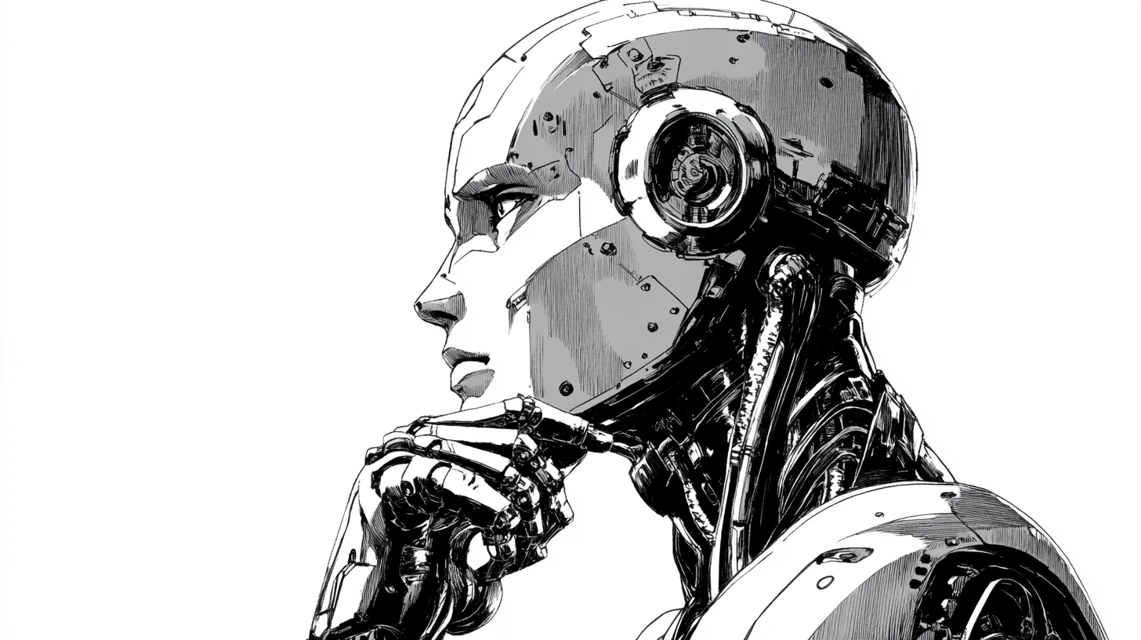 Midjourney: Retro Comic Robot Inking v5.2-v7.0 Compared - v6.1 - Image 3
