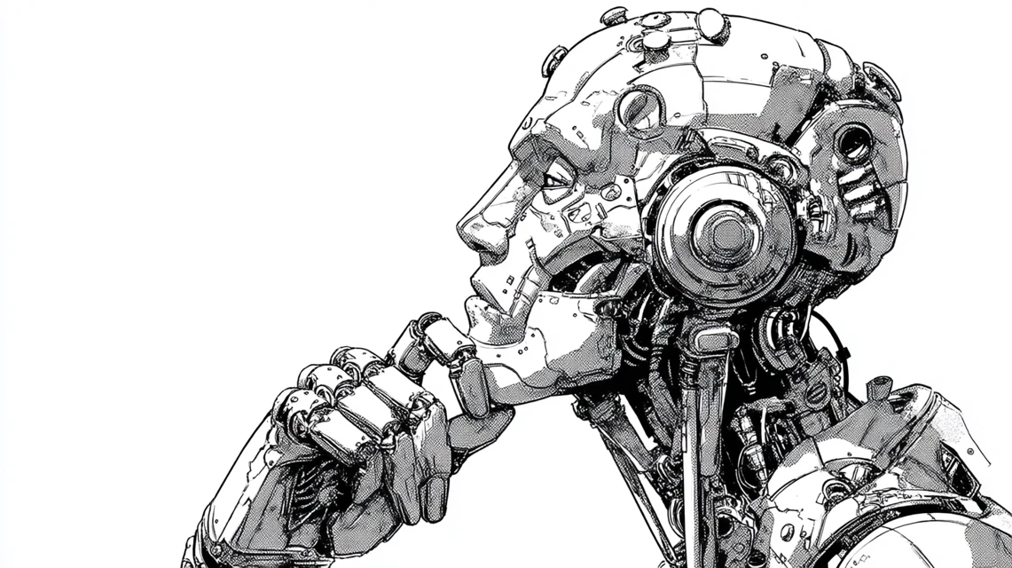 Midjourney: Retro Comic Robot Inking v5.2-v7.0 Compared - v7.0 - Image 3