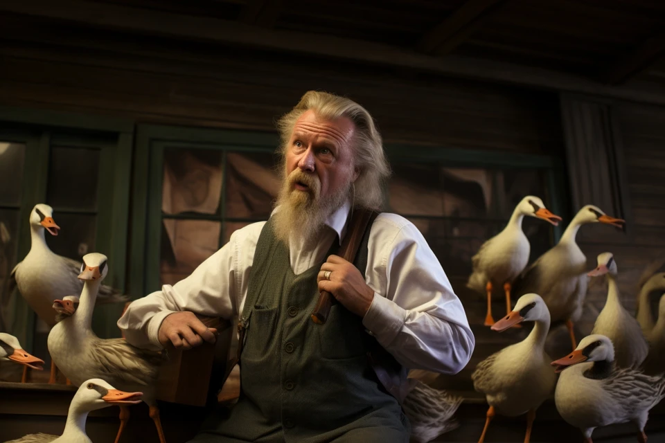 Midjourney v7 vs v6 vs v5: Ultimate Geese Classroom Humor - v5.2 - Image 3