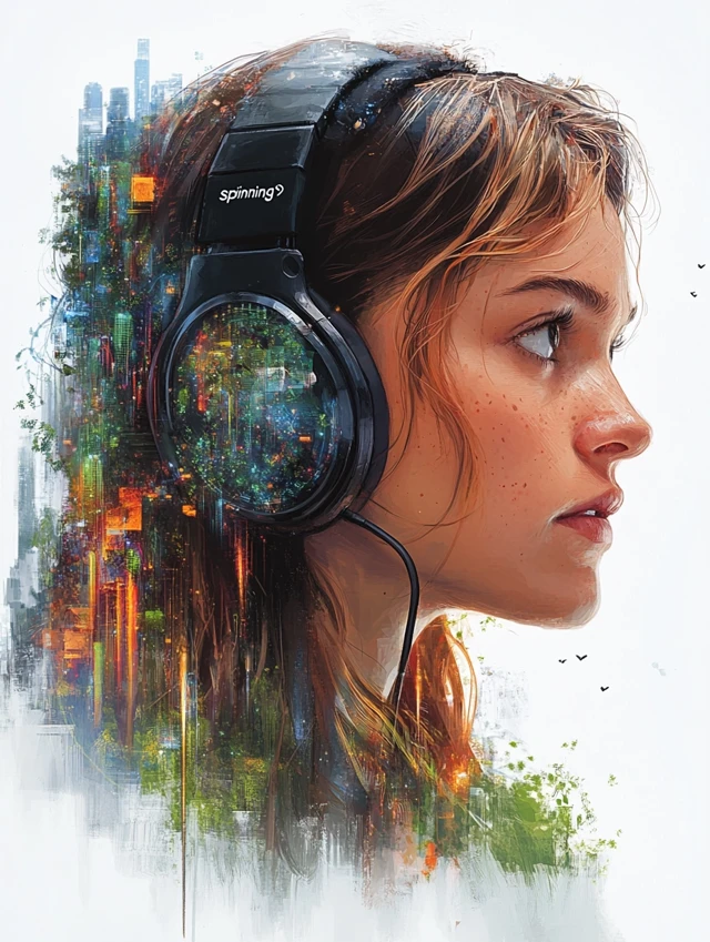 Music Visualization Art: MidJourney v5.2 to v7.0 Comparison - v6.1 - Image 2