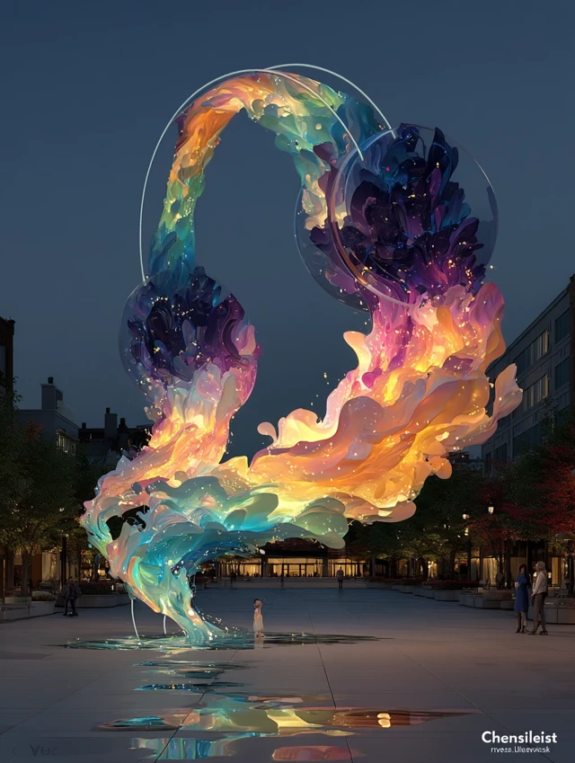 Music Visualization Art: MidJourney v5.2 to v7.0 Comparison - v7.0 - Image 4