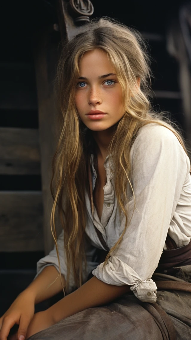 Midjourney Peasant Girl: Raw Style v5.2-v7.0 Test - v5.2 - Image 3