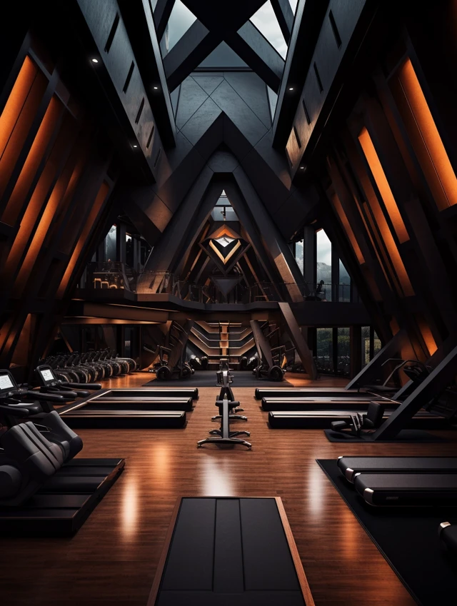 MJ Low-Light Geometric Gym Designs: v5.2-v7.0 Comparison - v5.2 - Image 2