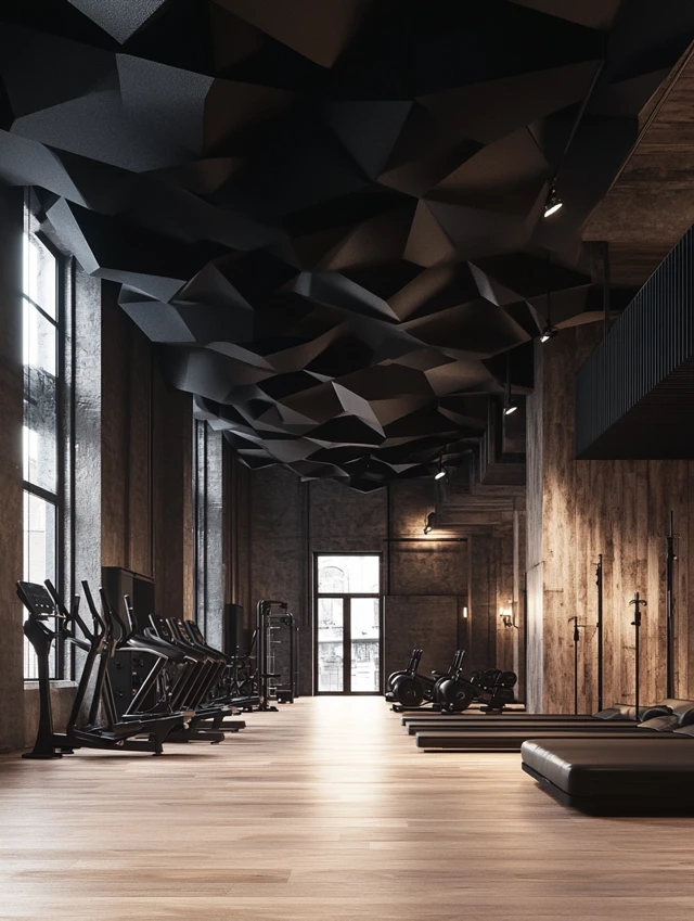 MJ Low-Light Geometric Gym Designs: v5.2-v7.0 Comparison - v6.1 - Image 2