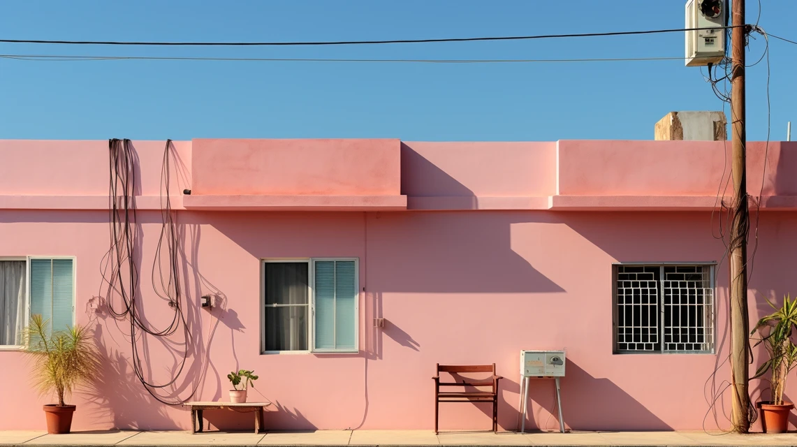 Minimalist Pastel Architecture: Midjourney v5.2-v7 Comparison - v5.2 - Image 2