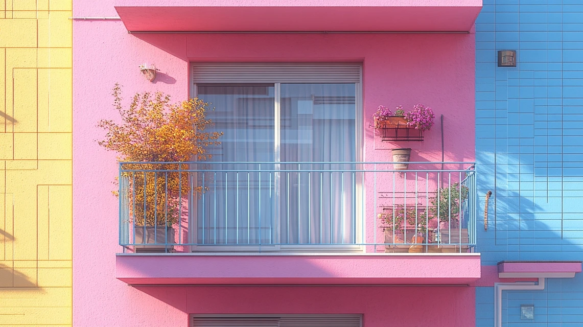 Minimalist Pastel Architecture: Midjourney v5.2-v7 Comparison - v6.1 - Image 2