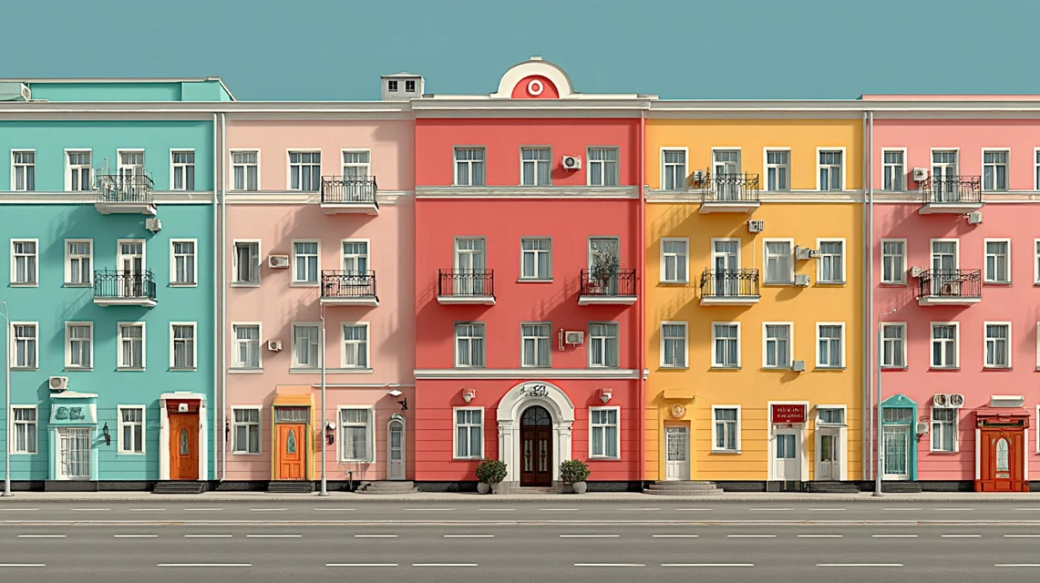 Minimalist Pastel Architecture: Midjourney v5.2-v7 Comparison - v7.0 - Image 4