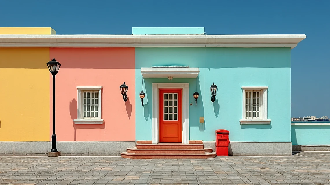 Minimalist Pastel Architecture: Midjourney v5.2-v7 Comparison - v7.0 - Image 2