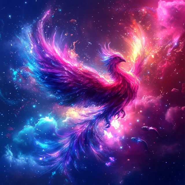 Ultimate 80s Retro Phoenix Art: Midjourney v5.2 vs v6.1 vs v7.0 - v6.1 - Image 2