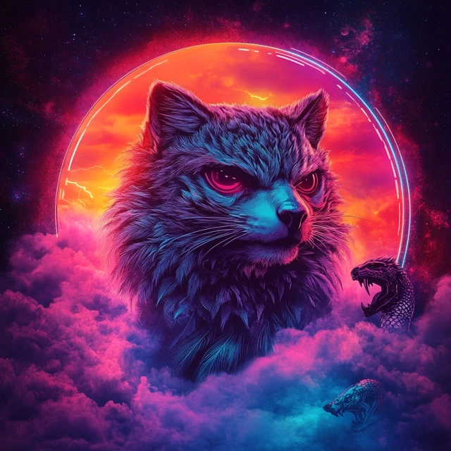 Ultimate 80s Retro Phoenix Art: Midjourney v5.2 vs v6.1 vs v7.0 - v6.1 - Image 4