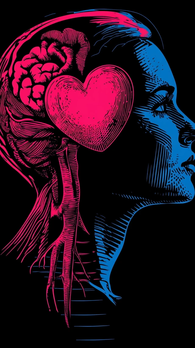 Bauhaus Heart Vector Design: MidJourney Version Comparison - v6.1 - Image 3