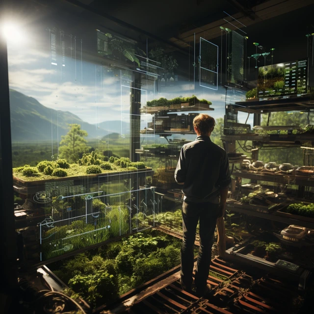 Futuristic Farming Tech: MidJourney v5.2 vs v6.1 vs v7.0 - v5.2 - Image 3
