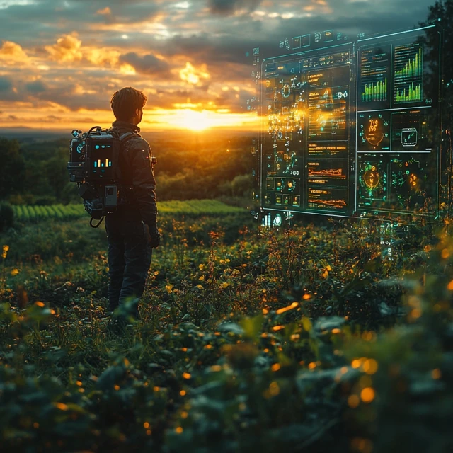 Futuristic Farming Tech: MidJourney v5.2 vs v6.1 vs v7.0 - v6.1 - Image 2