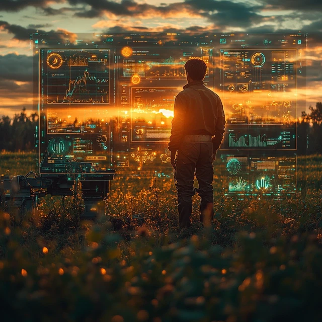Futuristic Farming Tech: MidJourney v5.2 vs v6.1 vs v7.0 - v6.1 - Image 3