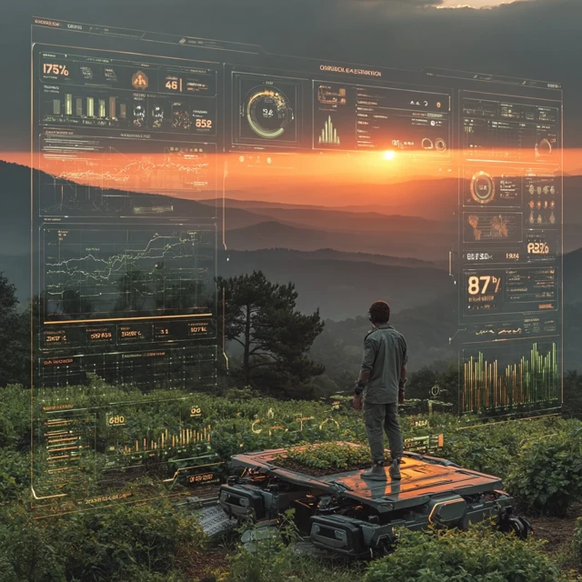Futuristic Farming Tech: MidJourney v5.2 vs v6.1 vs v7.0 - v7.0 - Image 4